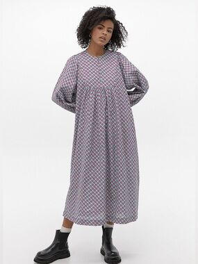 Kimchi Blue Rory Printed Midi Dress Size Medium
